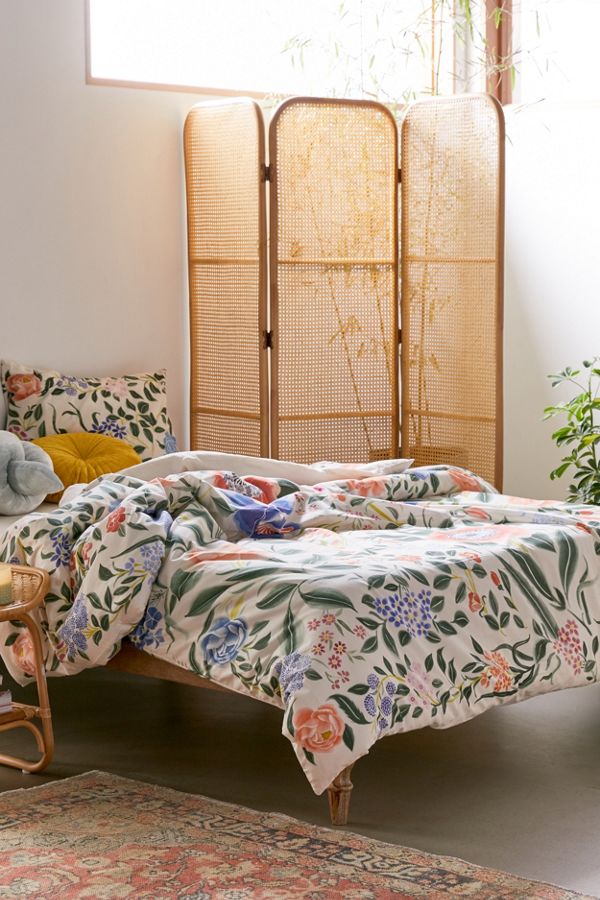 Slide View: 1: Jacinta Floral Duvet Cover