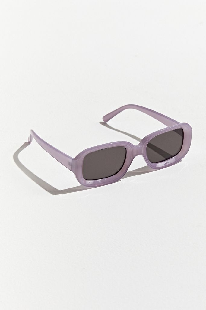 Salmon Rounded Rectangle Sunglasses | Urban Outfitters Canada