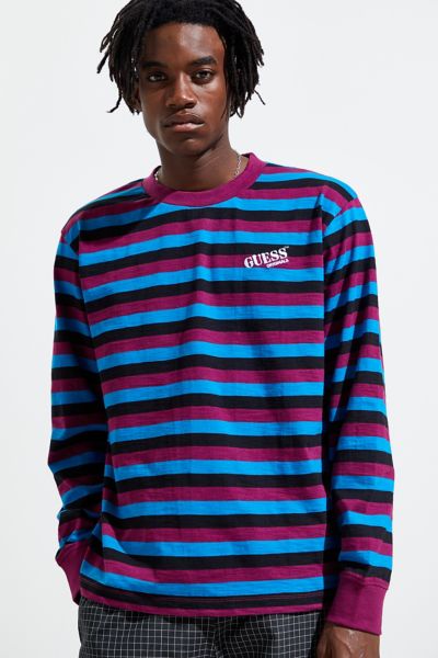 long sleeve striped guess shirt