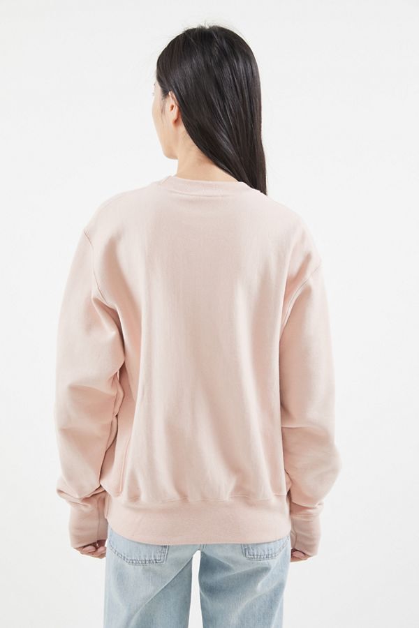 Champion Uo Exclusive Reverse Weave Logo Patch Sweatshirt Urban