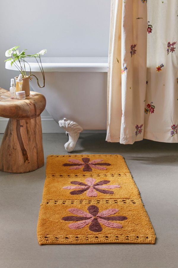Slide View: 2: Tile Crochet Runner Bath Mat