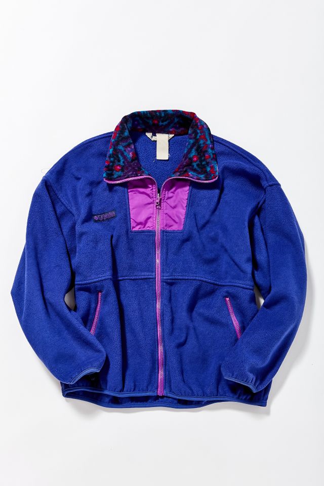 Vintage Columbia Blue Fleece Jacket Urban Outfitters