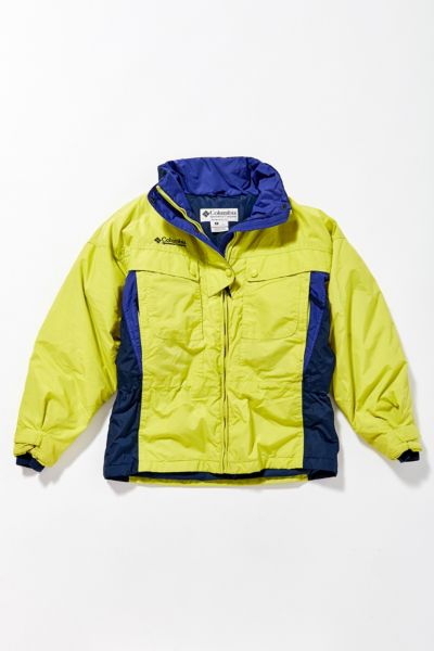 columbia yellow windbreaker