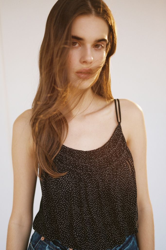 UO Luciana Bubble Hem Cami Urban Outfitters Canada