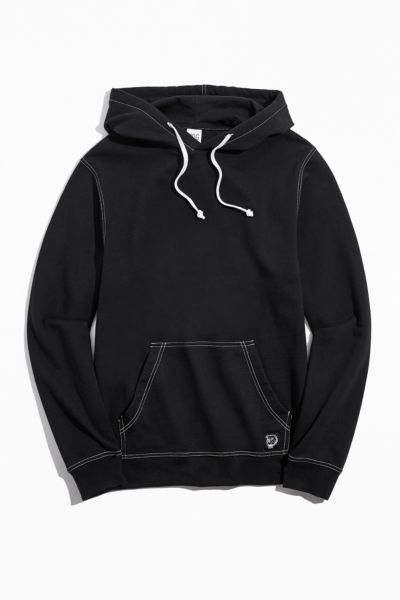 contrast stitch hoodie