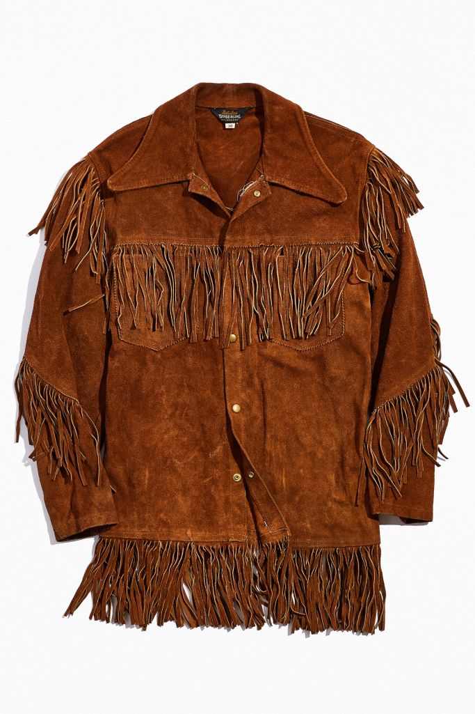 Vintage Timberline Leather Fringe Jacket | Urban Outfitters