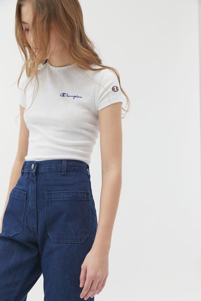 Champion UO Exclusive Ribbed Baby Tee 