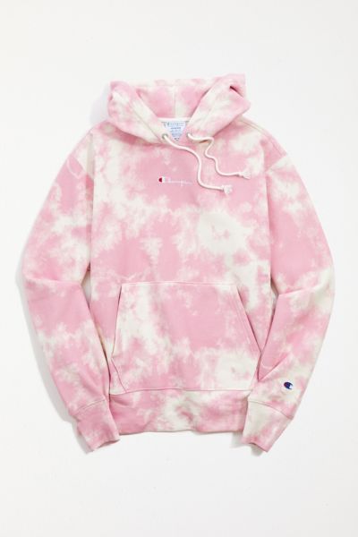 black tie dye champion hoodie