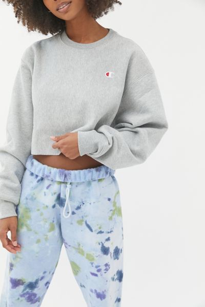 champion cropped reverse weave sweatshirt