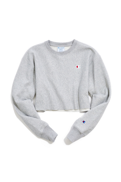 champion reverse weave cropped crew neck sweatshirt