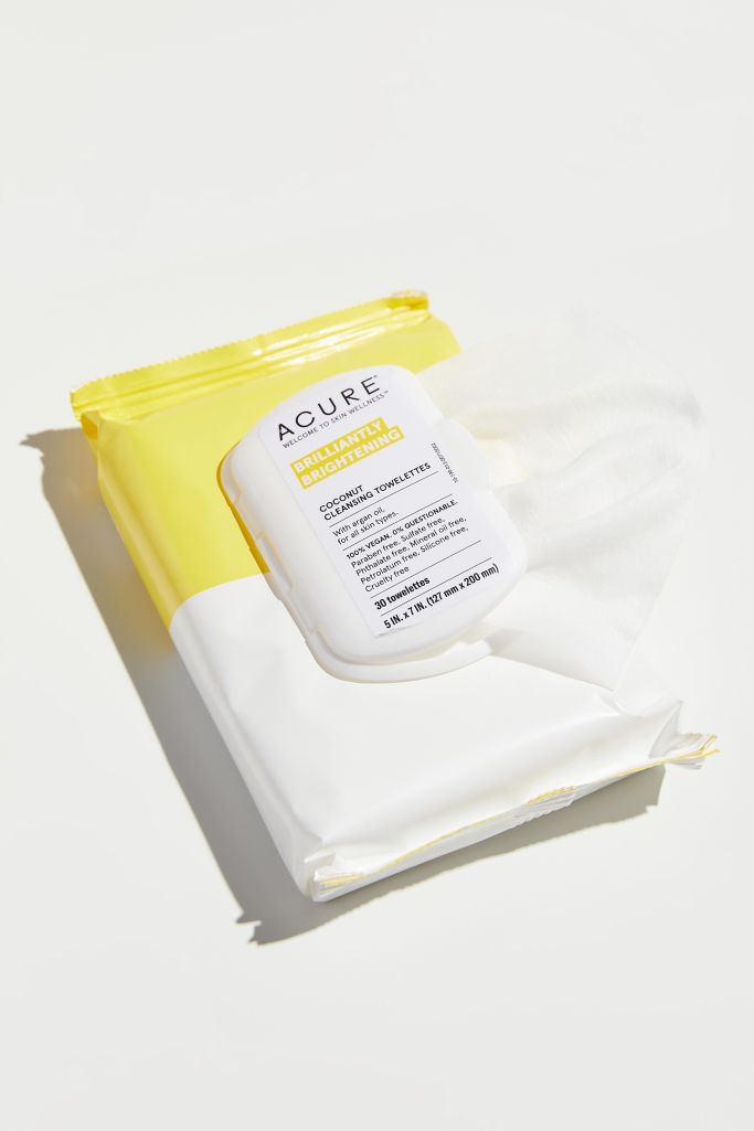 ACURE Brightening Coconut Cleansing Towelettes Urban Outfitters