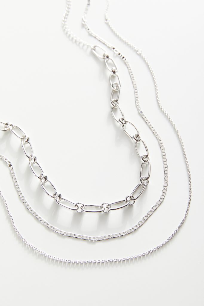 Harley Layered Chain Necklace Set Urban Outfitters