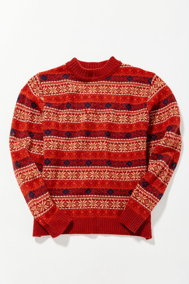 Vintage Red Fair Isle Stripe Sweater | Urban Outfitters Canada