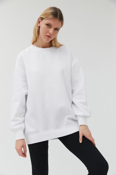 white tunic sweatshirt