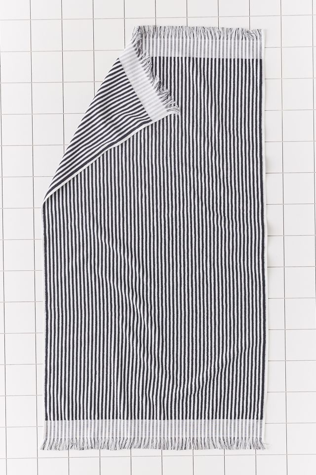 Striped FringeTrim Bath Towel Urban Outfitters Canada