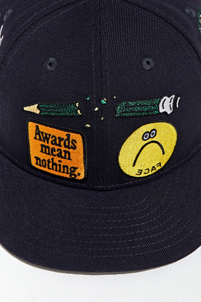 patchwork fitted hat