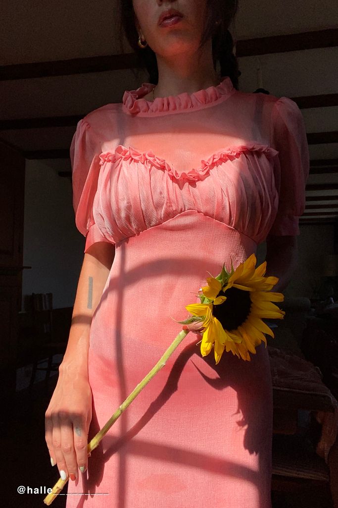 Tach Clothing Amparo Ruffle Midi Dress Urban Outfitters Canada