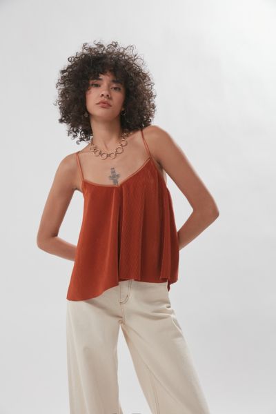 plisse cami dress