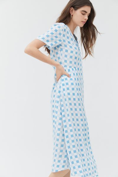 uo pindot midi shirt dress