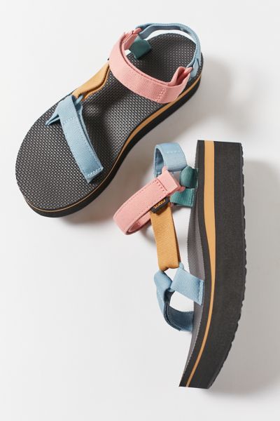 teva color block sandals