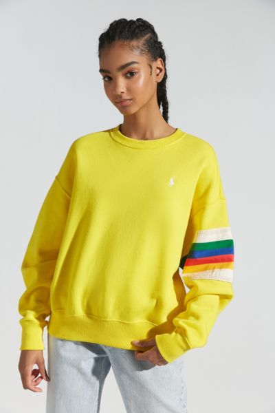 yellow ralph lauren sweatshirt