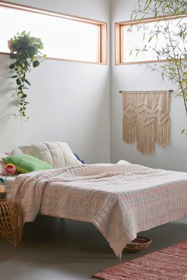 Slide View: 4: Gigi Stitch Print Quilt