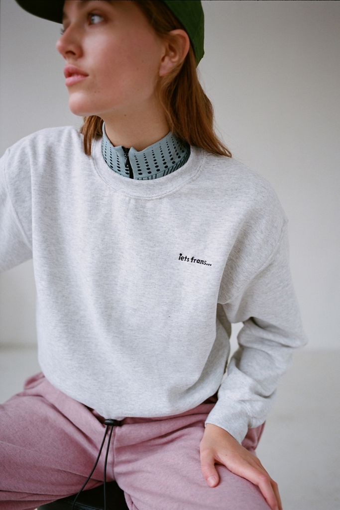 iets frans… Bubble Hem Crew Neck Sweatshirt | Urban Outfitters