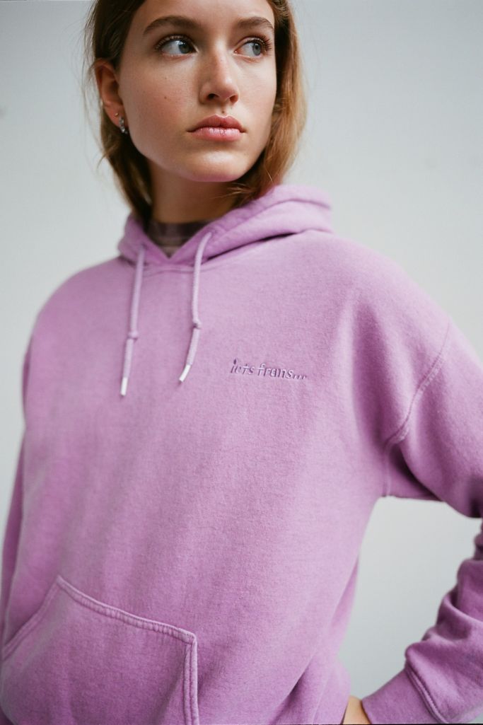 iets frans… Embroidered Fleece Hoodie Sweatshirt | Urban Outfitters