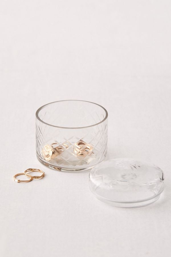Slide View: 1: Sylvia Glass Stash Box