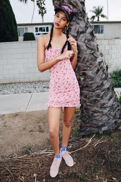 urban outfitters white floral dress