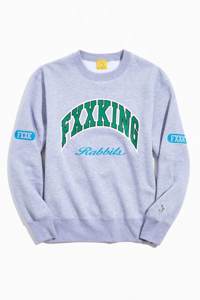 college crew neck sweater