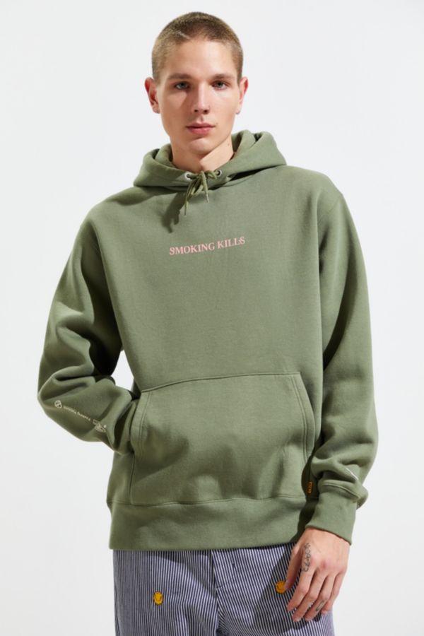 Fxxking Rabbits Smoking Kills Hoodie Sweatshirt | Urban Outfitters