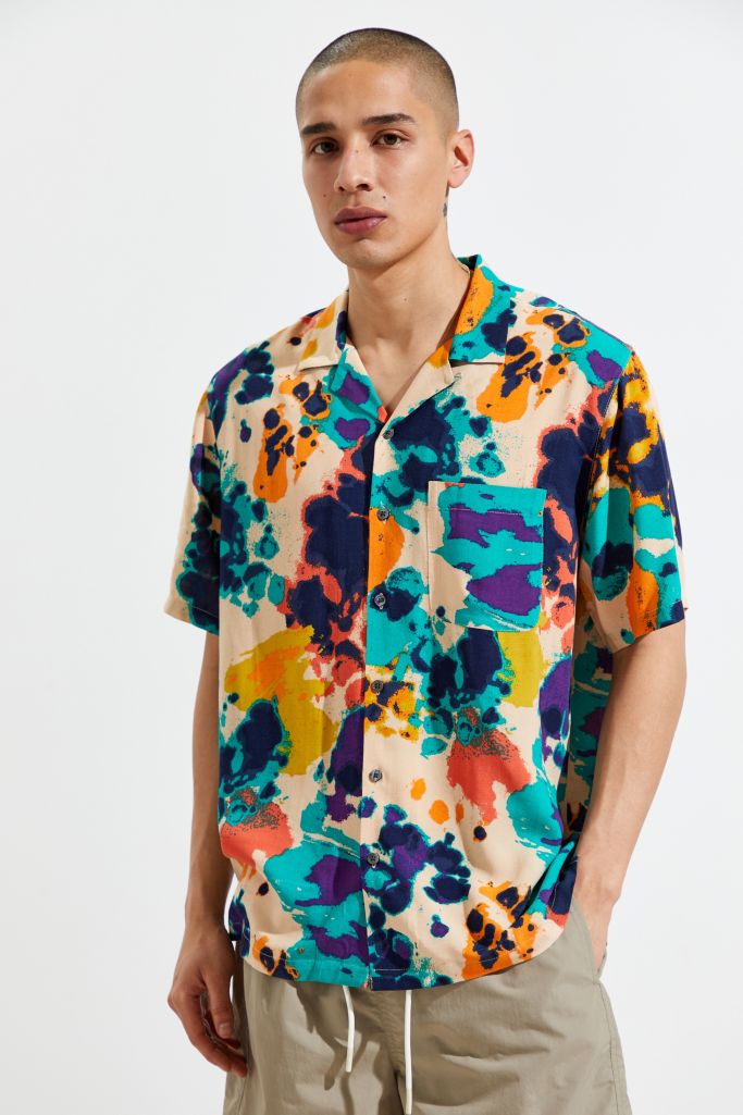 urban outfitters short sleeve button down