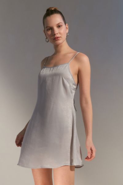 tie back slip dress