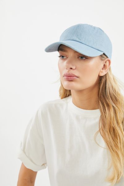 denim baseball hat