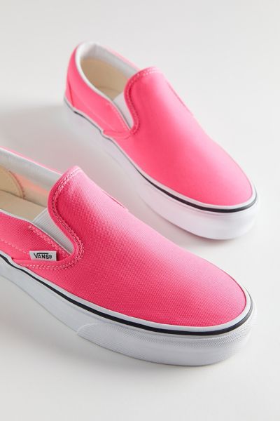 bright pink slip on vans