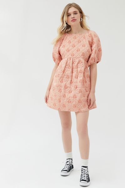 embroidered babydoll dress