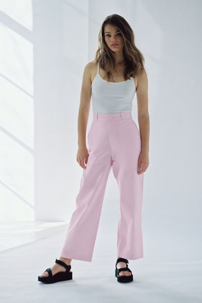 high waist chino pants