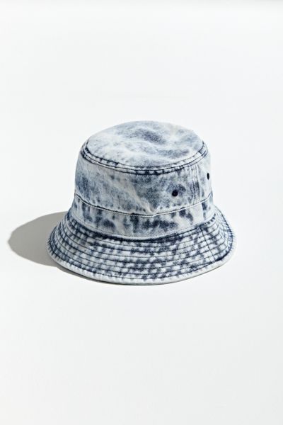 washed denim hat