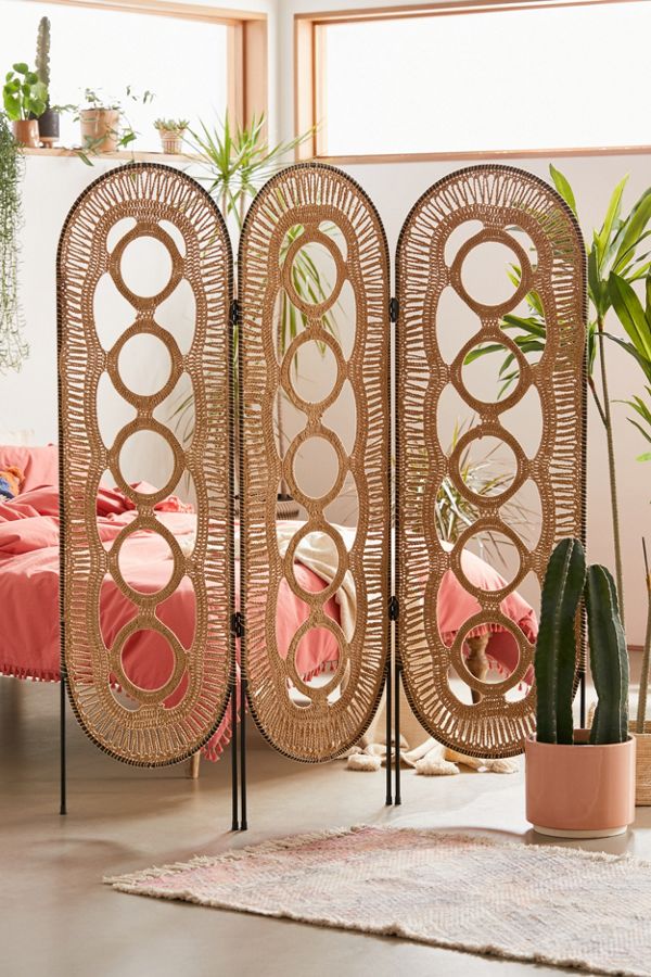 Slide View: 1: Divya Crochet Room Divider Screen