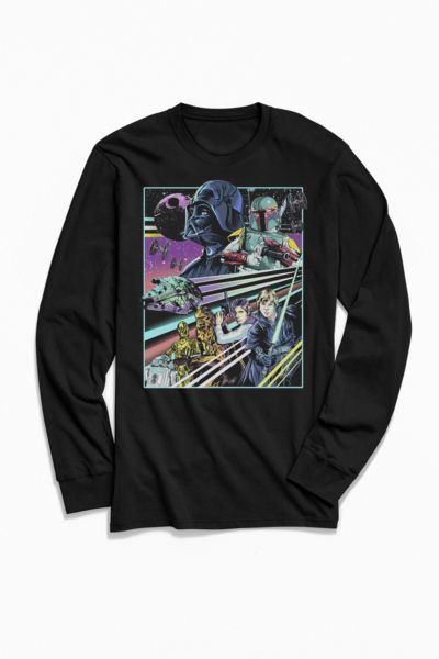 Star Wars Retro Rebellion Long Sleeve Tee | Urban Outfitters