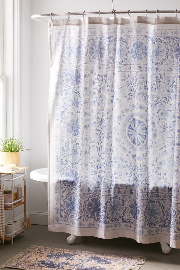 Slide View: 1: Leena Suzani Shower Curtain