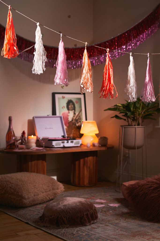 Pink Tassel Garland Urban Outfitters