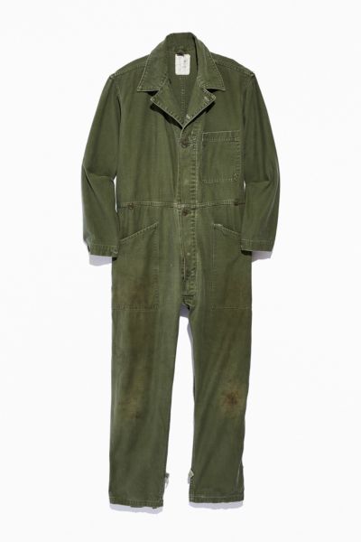 Vintage Army Green 4-Pocket Coverall | Urban Outfitters