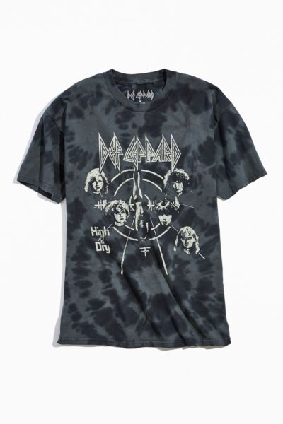 Def Leppard High Dry Tie-Dye Tee | Urban Outfitters