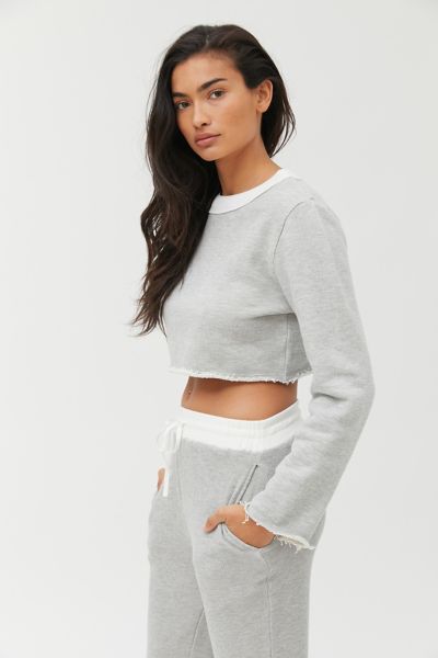 cropped crew sweatshirt