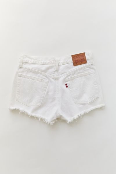 levis white 501 shorts