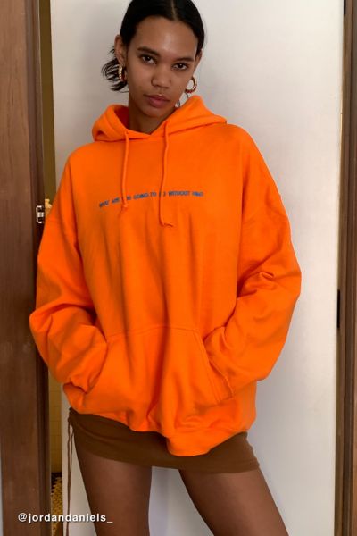 boys orange hoodie