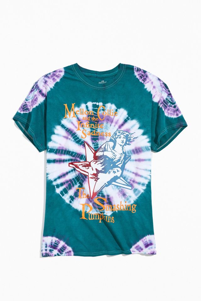 smashing pumpkins tie dye shirt