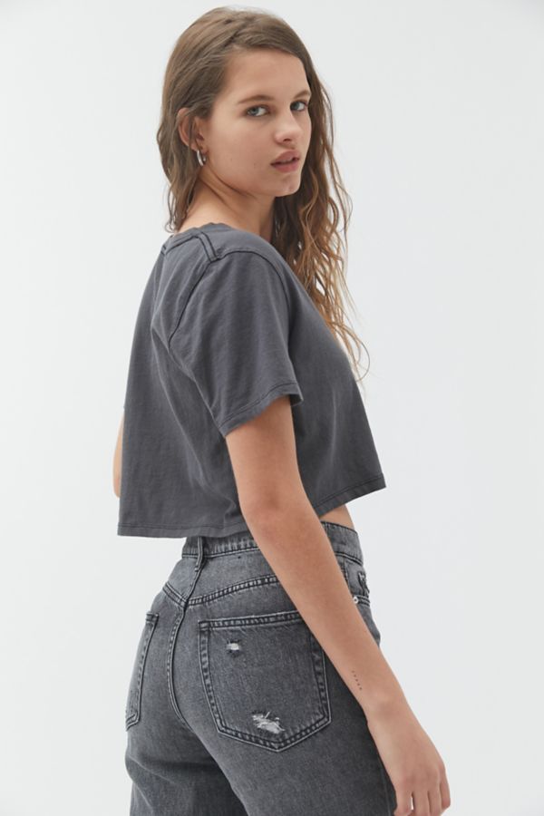 bdg arcadian notch neck cropped tee